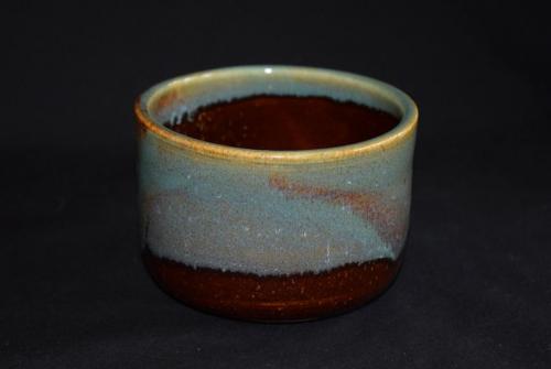 Cup with brown and blue